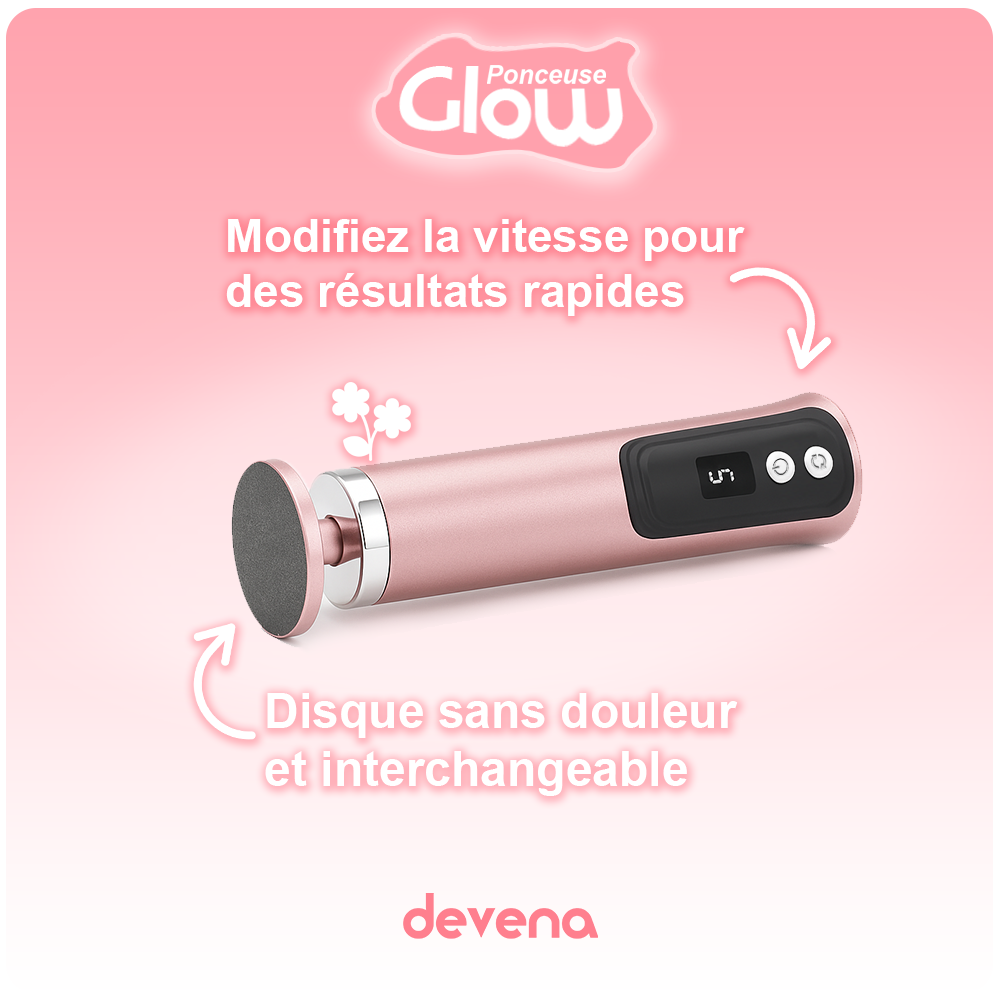 Ponceuse Glow - Retrouvez l'éclat et la douceur de votre peau comme au premier jour