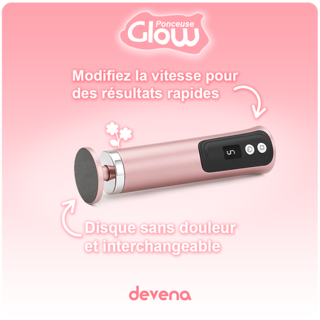 Ponceuse Glow - Retrouvez l'éclat et la douceur de votre peau comme au premier jour